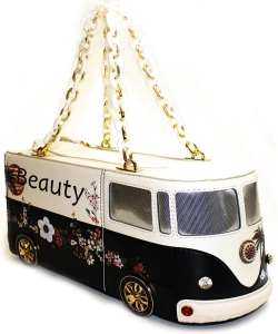 Beauty Bus Novelty Handbag 1039-Y BLACK